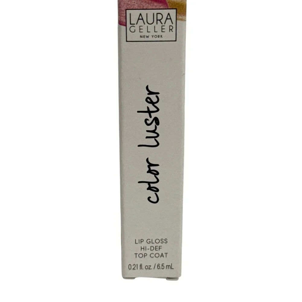 Laura Geller Color Luster Lip Gloss Amethyst Glaze Top Coat High-Def NEW